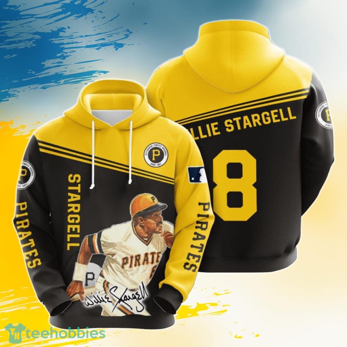 MLB Pittsburgh Pirates Willie Stargell 3D Pullover Hoodie For Fans Product Photo 1