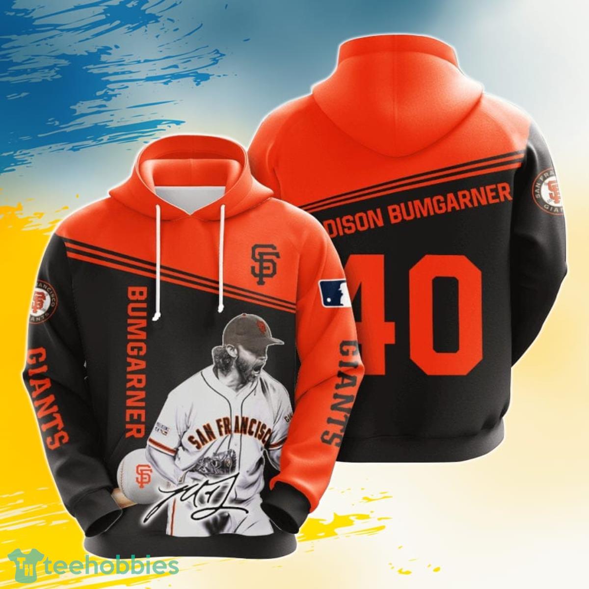 MLB San Francisco Giants Madison Bumgarner 3D Pullover Hoodie For Fans Product Photo 1