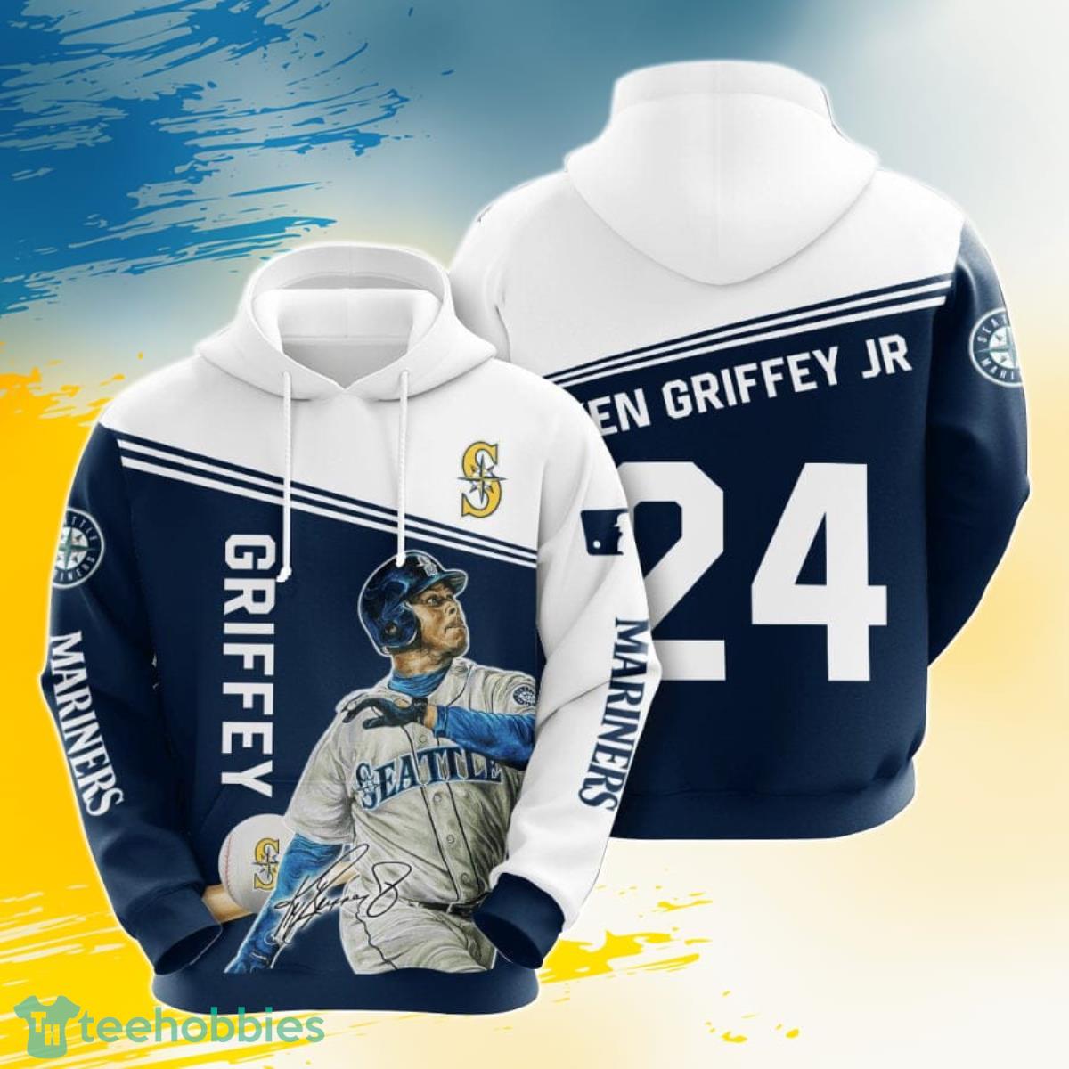 MLB Seattle Mariners Ken Griffey Jr. 3D Pullover Hoodie For Fans Product Photo 1