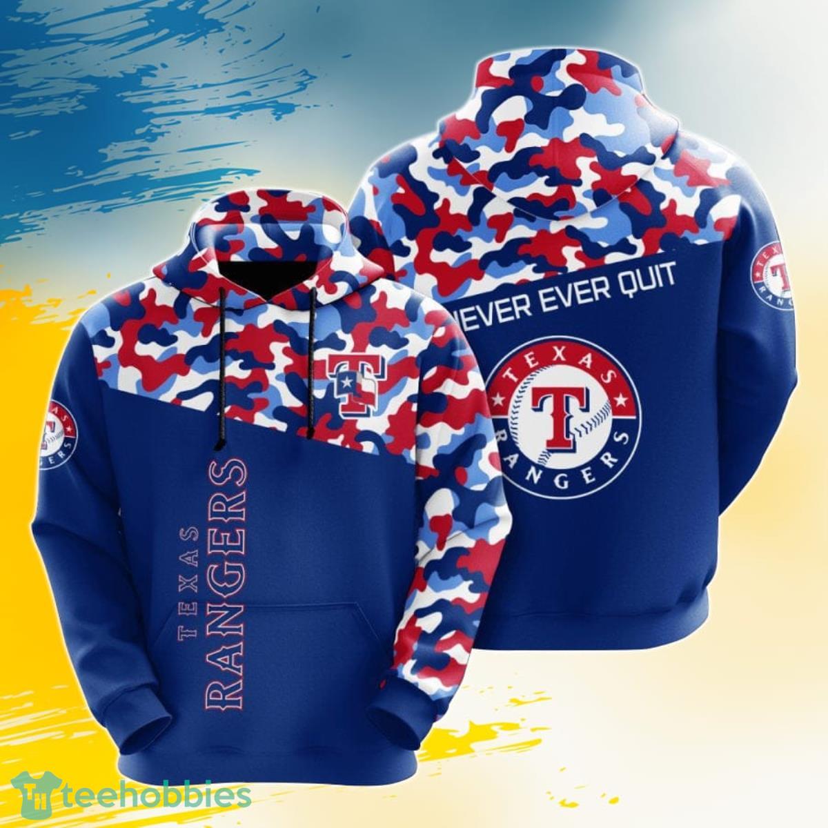 MLB Texas Rangers Camo 3D Hoodie Printed Zip Hoodie, Texas Rangers Gift  Idea - T-shirts Low Price