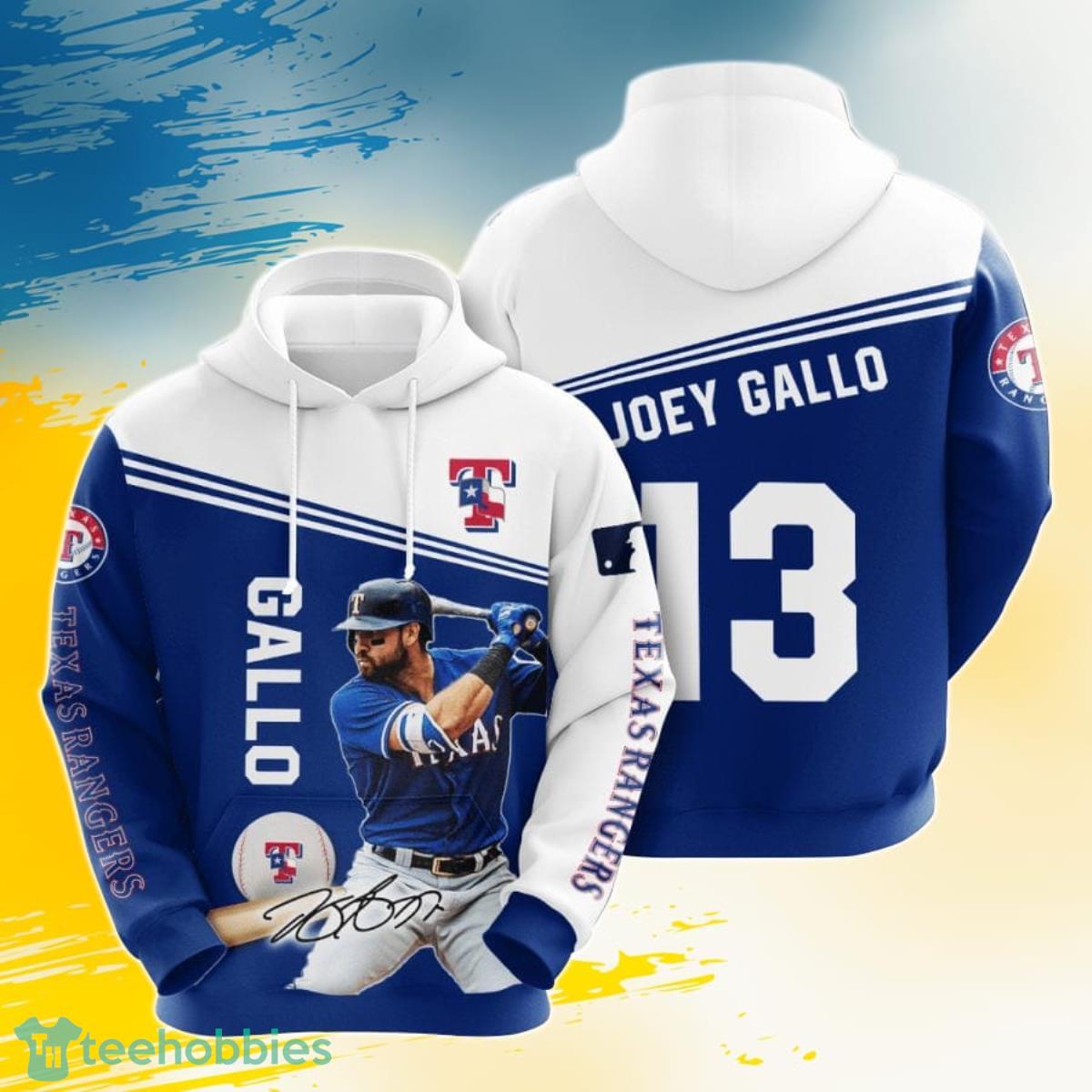 MLB Texas Rangers Joey Gallo 3D Pullover Hoodie For Fans Product Photo 1