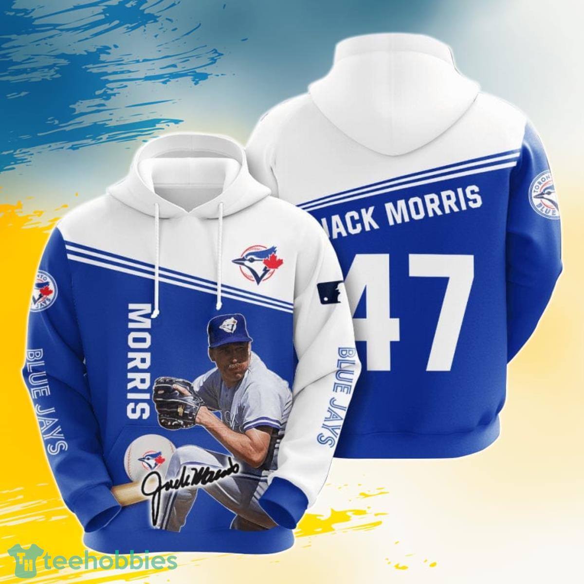 MLB Toronto Blue Jays Jack Morris 3D Pullover Hoodie For Fans Product Photo 1