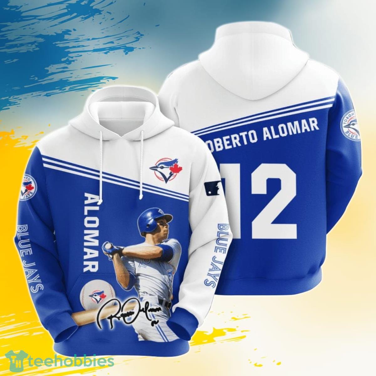 MLB Toronto Blue Jays Roberto Alomar 3D Pullover Hoodie For Fans Product Photo 1