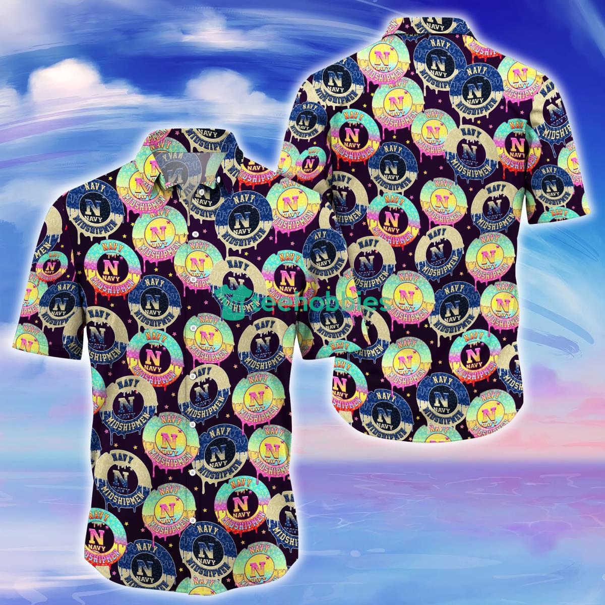 Navy Midshipmen Trending Hawaiian Shirt For Fans Product Photo 1