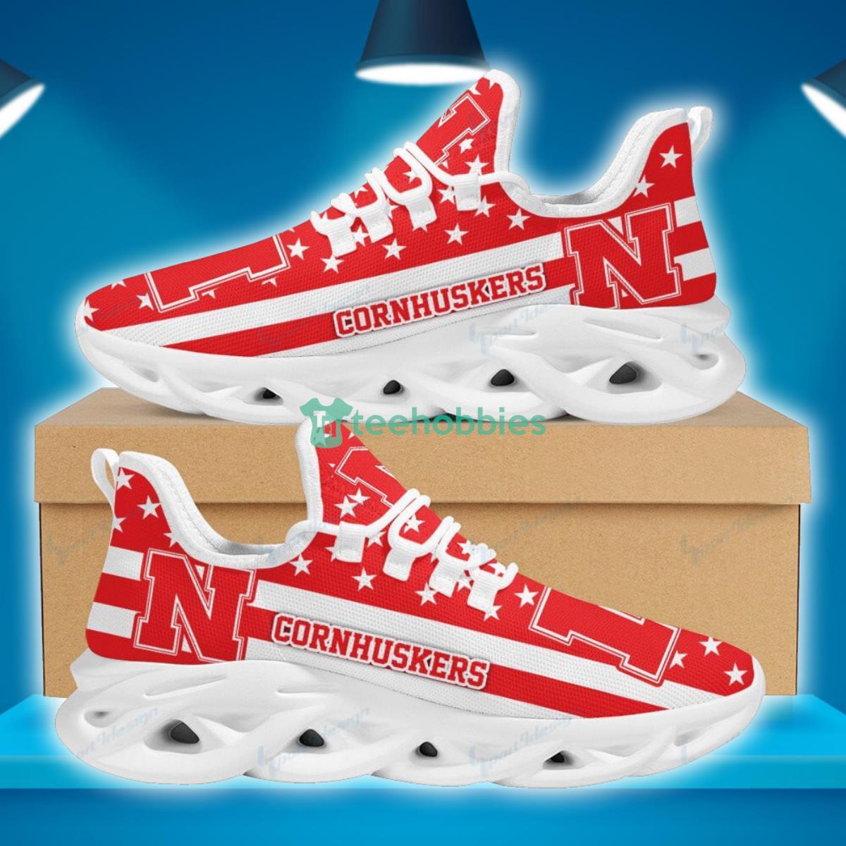 Nebraska Cornhuskers Max Soul Shoes New Model Sneakers Unique Gift For Fans Product Photo 1