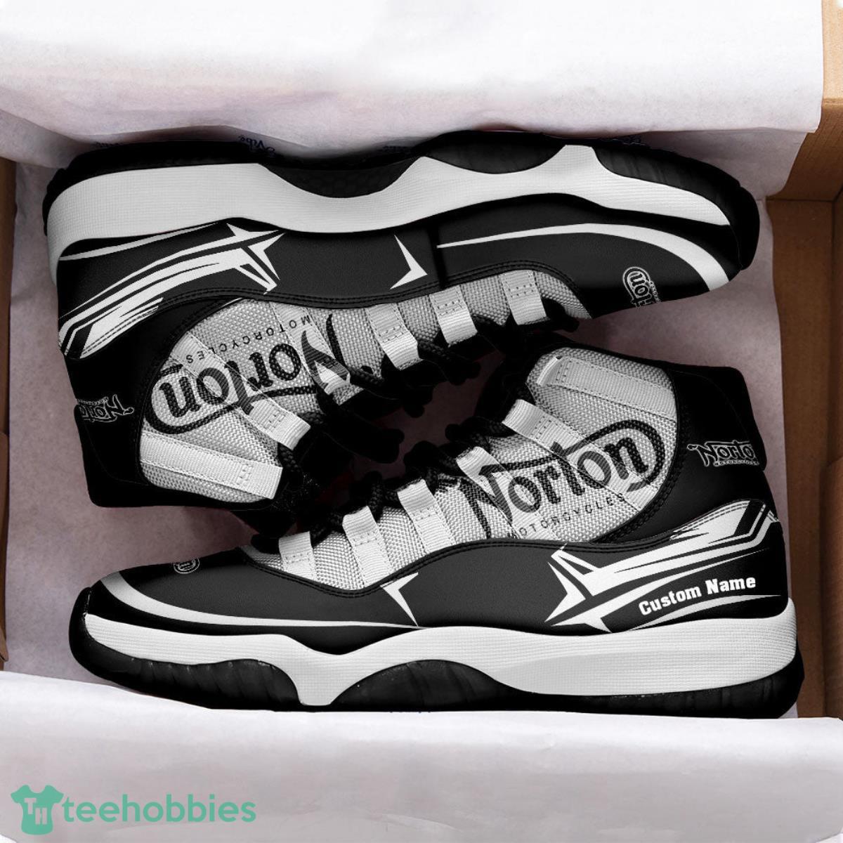 Norton Motorcycles Custom Name Air Jordan 11  Sneakers Vintage Shoes Product Photo 2