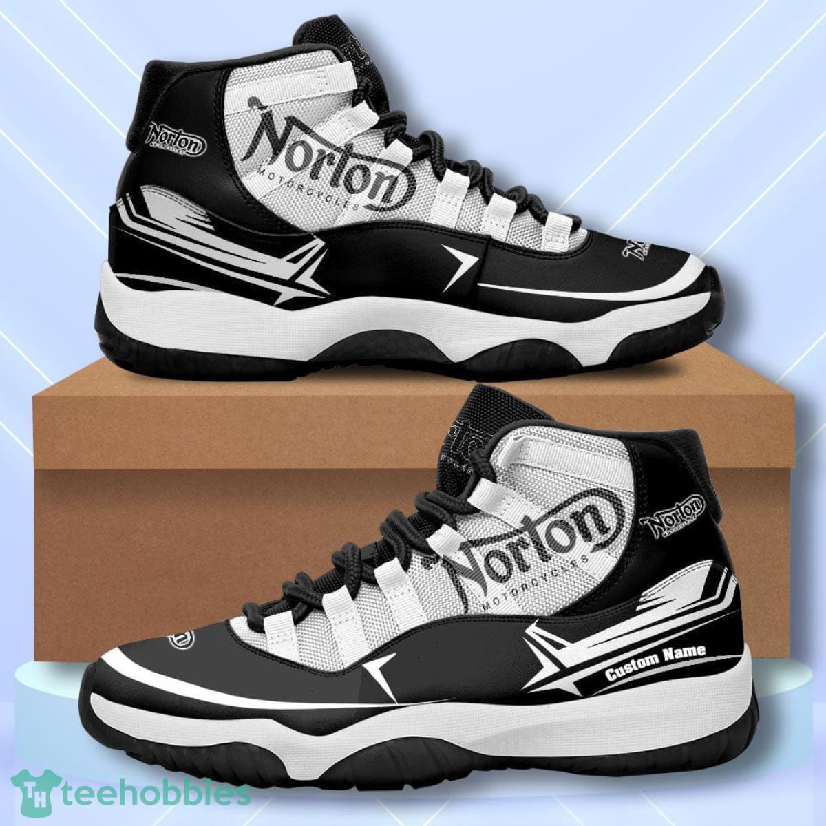 Norton Motorcycles Custom Name Air Jordan 11  Sneakers Vintage Shoes Product Photo 1