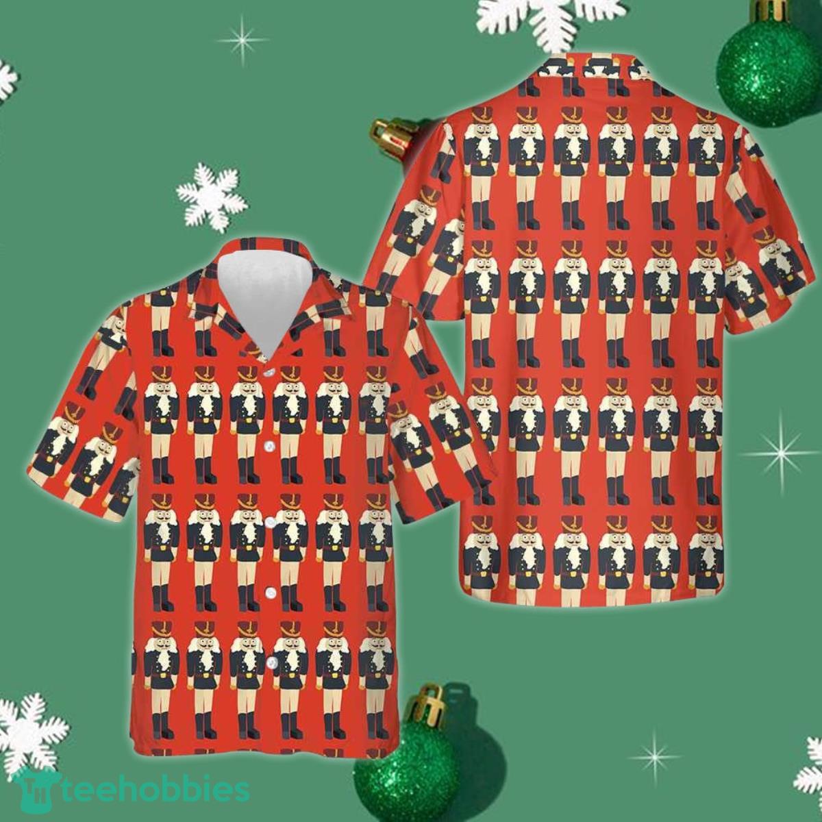 Nutcracker Seamless Christmas Pattern Hawaiian Shirt Funny Christmas Shirt Gifts For Friends Product Photo 1
