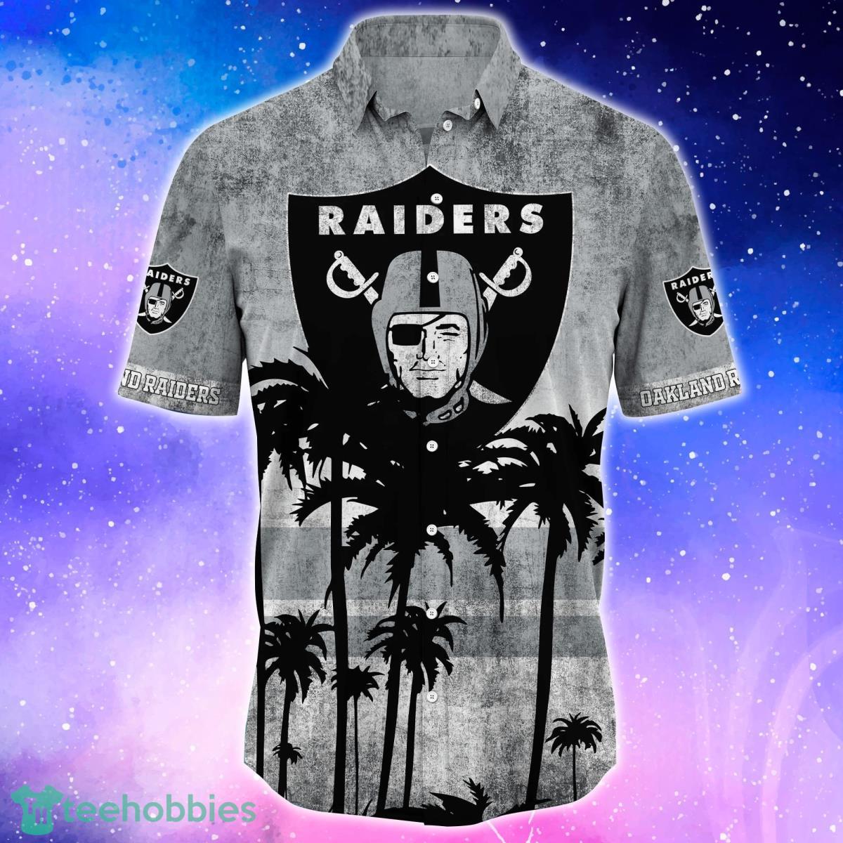 Oakland Raiders Trending Hawaiian Shirt And Shorts For Fans Product Photo 2