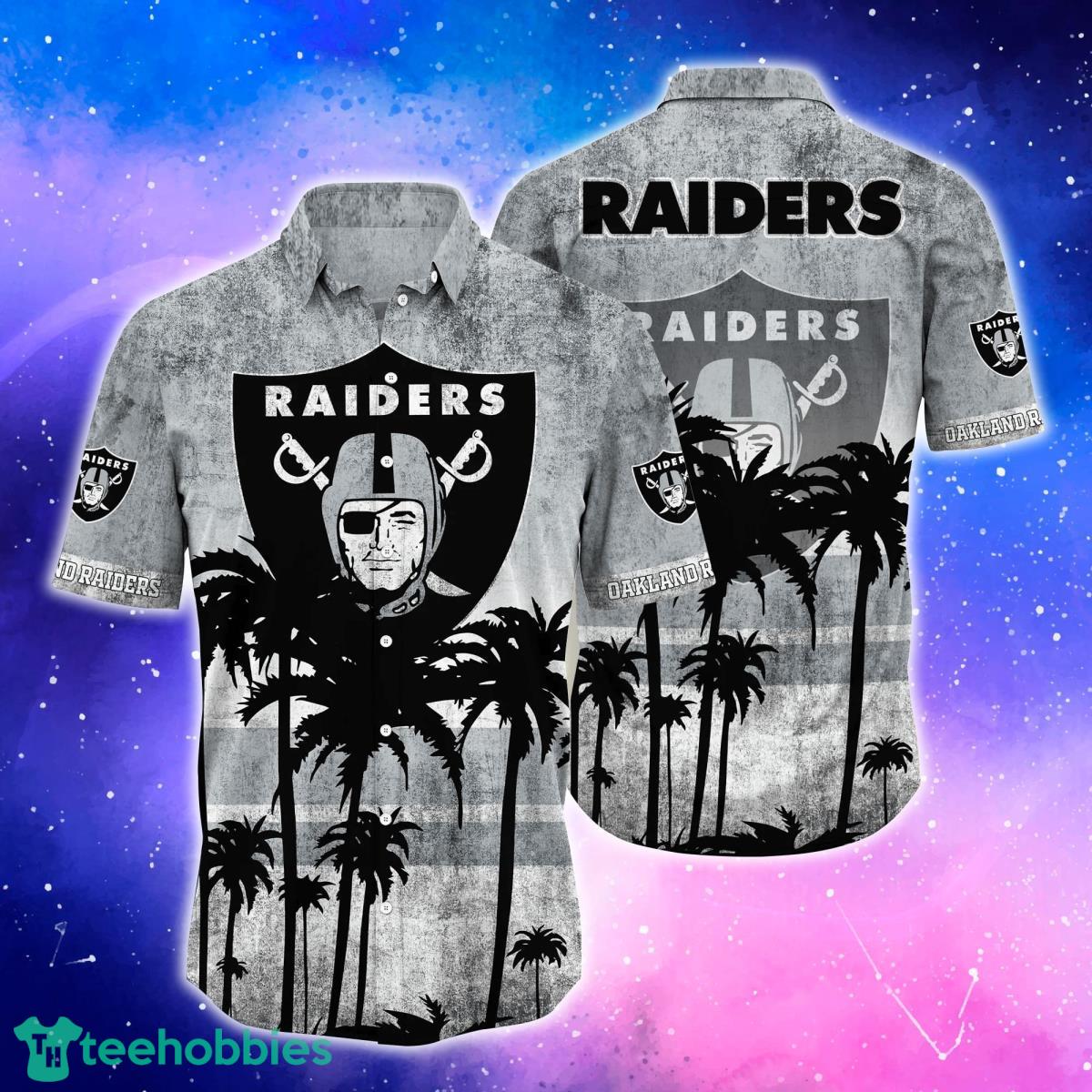 Oakland Raiders Trending Hawaiian Shirt And Shorts For Fans Product Photo 1