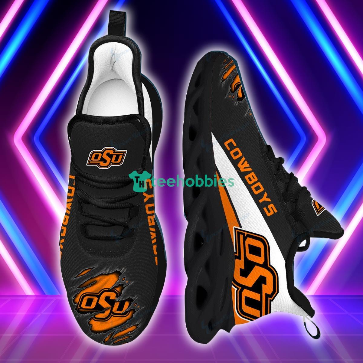 Oklahoma State Cowboys Max Soul Shoes New Model Sneakers For Fans Product Photo 4 Oklahoma State Cowboys Max Soul Shoes New Model Sneakers For Fans Product Photo 4