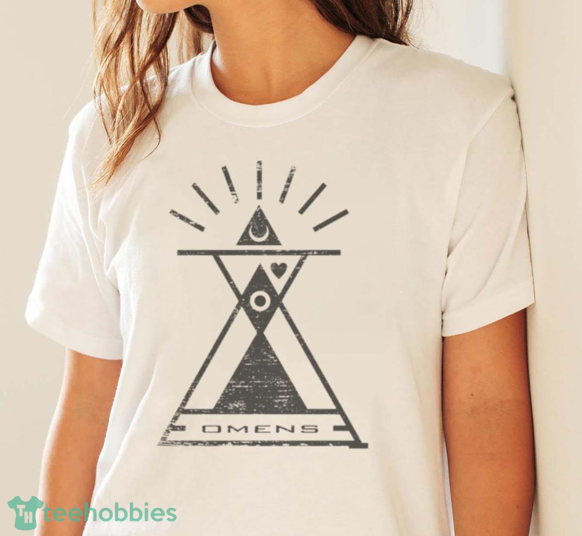 Omens Typography And Geometry Shirt - White Ladies T-Shirt