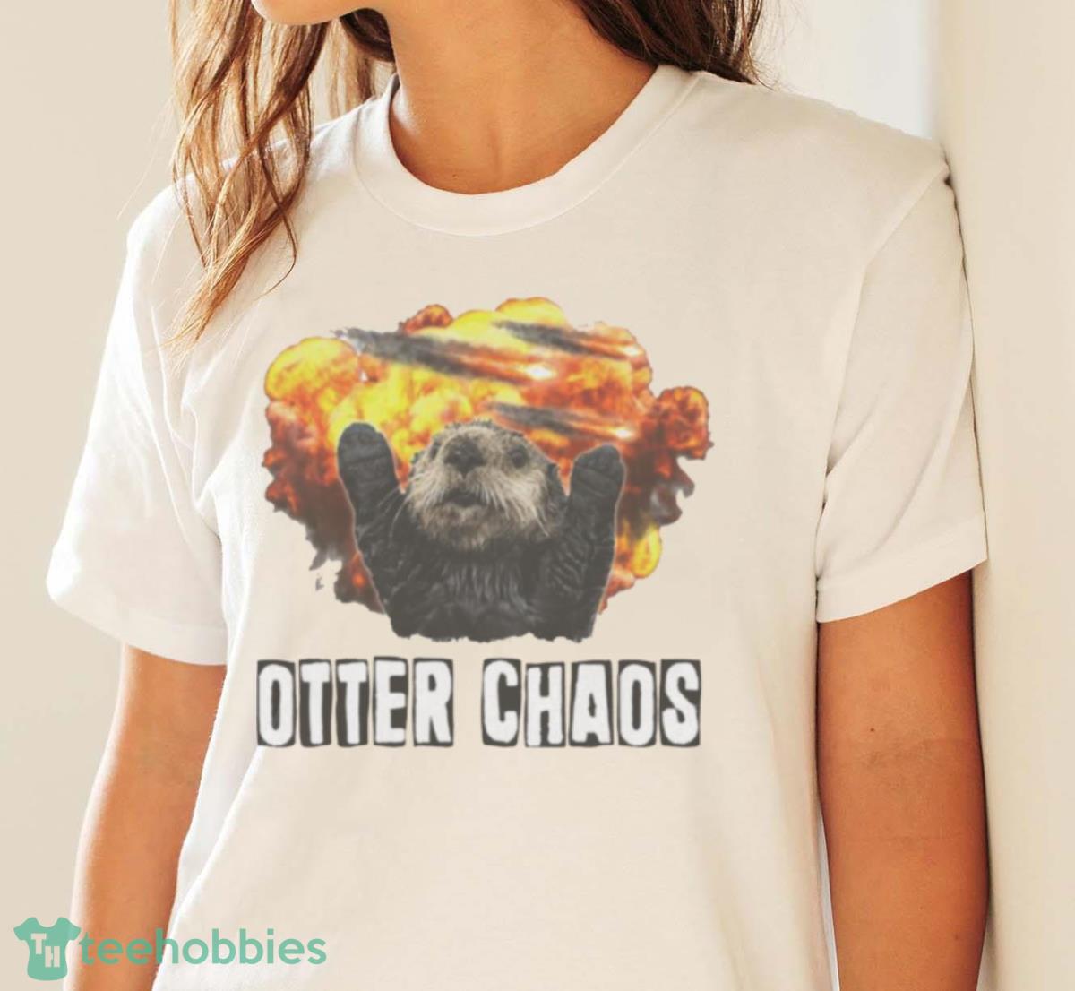 Otter Chaos Shirt - White Ladies T-Shirt