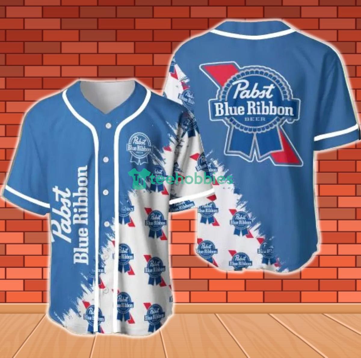 Pabst Blue Ribbon Baseball Jersey back Product Photo 1