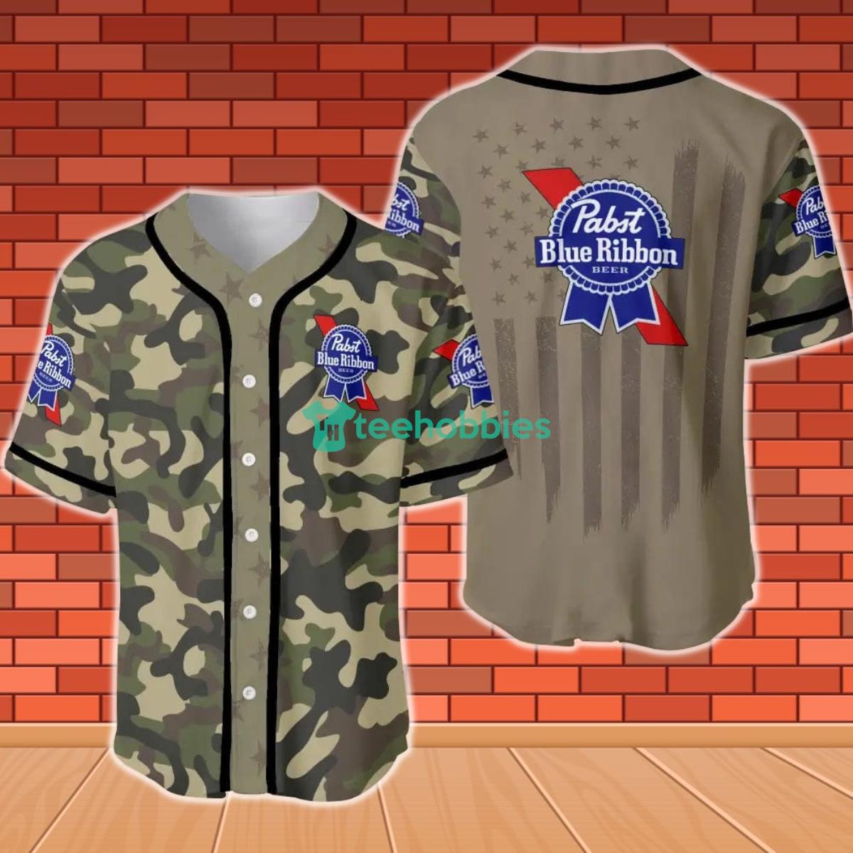 Pabst Blue Ribbon US Flag Baseball Jersey - The Clothes You'll