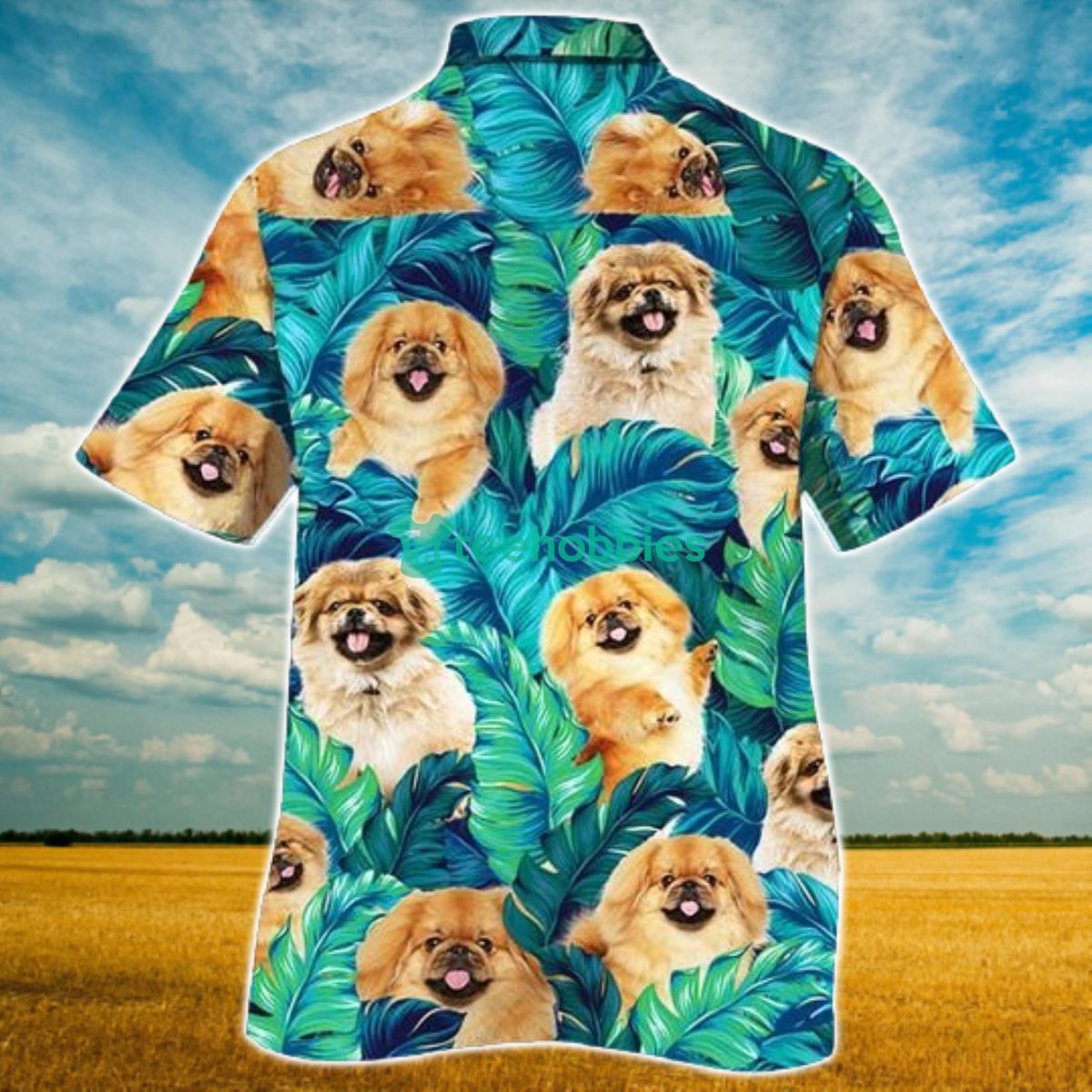 Pekingese Dog Lovers Hawaiian Style For Summer All Printed 3D Hawaiian Shirt For Men Women Product Photo 2