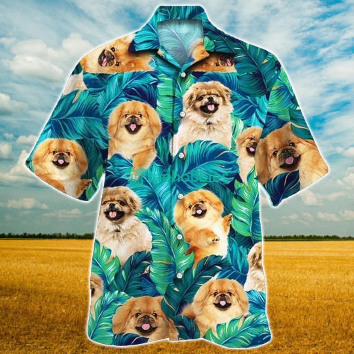 Pekingese Dog Lovers Hawaiian Style For Summer All Printed 3D Hawaiian Shirt For Men Women Product Photo 1