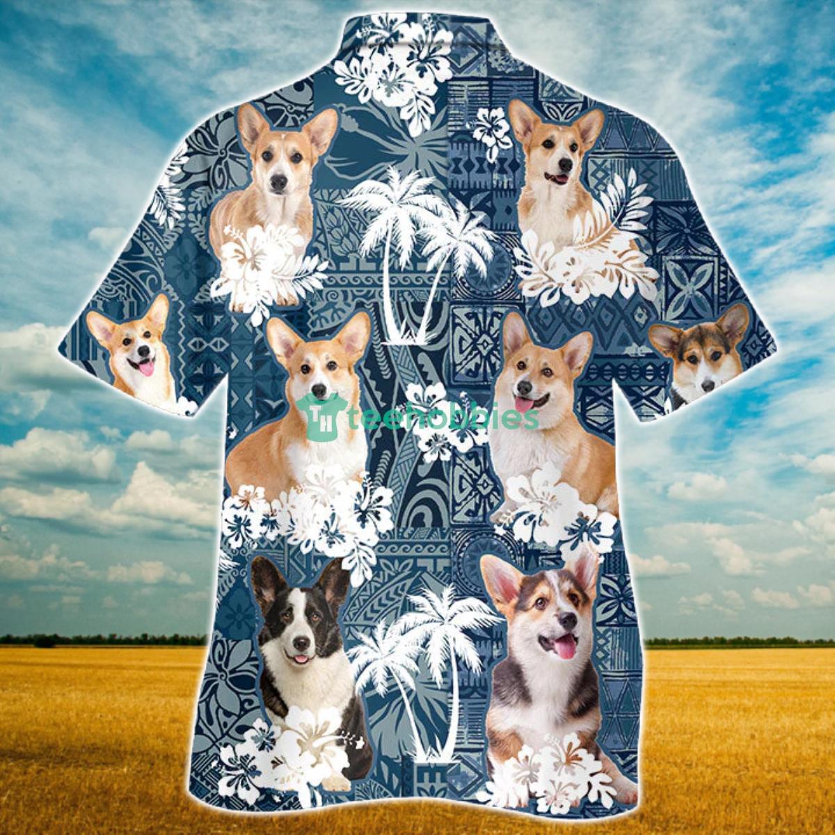 Pembroke Welsh Corgi  All Over Printed 3D Hawaiian Shirt For Men Women Product Photo 2