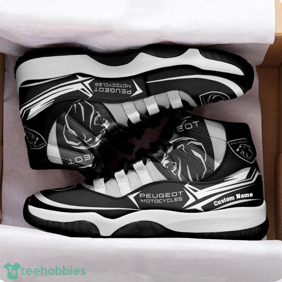 Peugeot Motorcycle Custom Name Air Jordan 11  Sneakers Vintage Shoes Product Photo 2