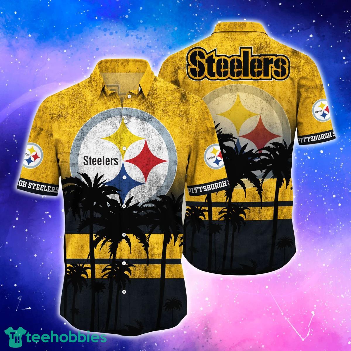 Pittsburgh Steelers Trending Hawaiian Shirt And Shorts For Fans Product Photo 1