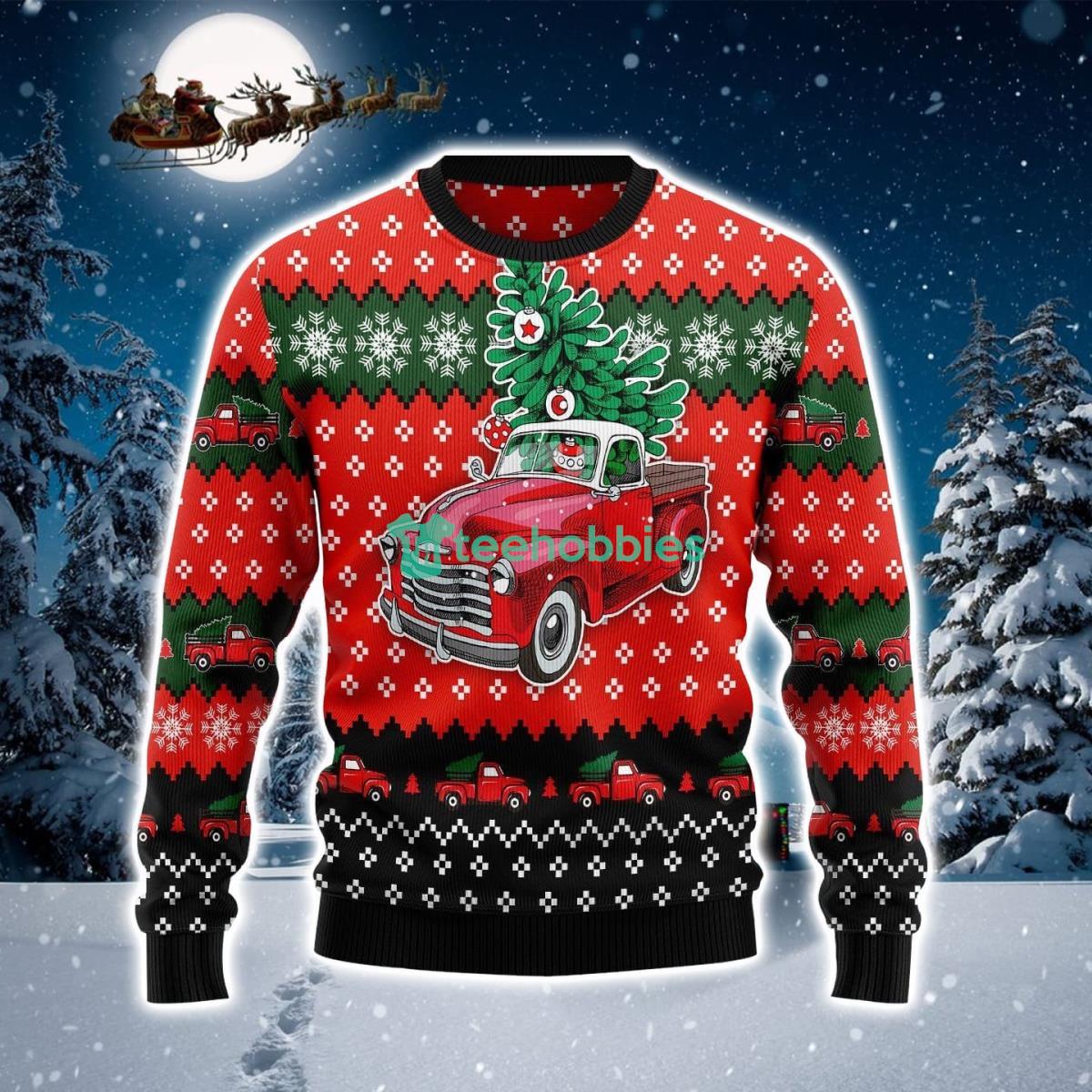 Dallas Cowboys Christmas Truck Ugly Christmas Pullover And