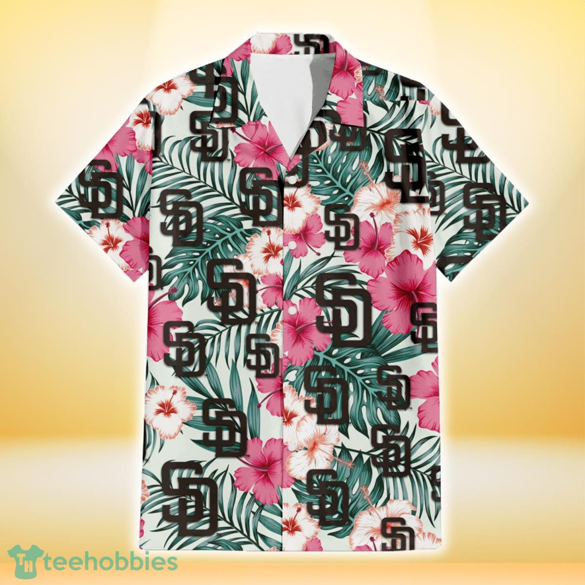 San Diego Padres Tropical Pattern Pink Hawaiian Shirt