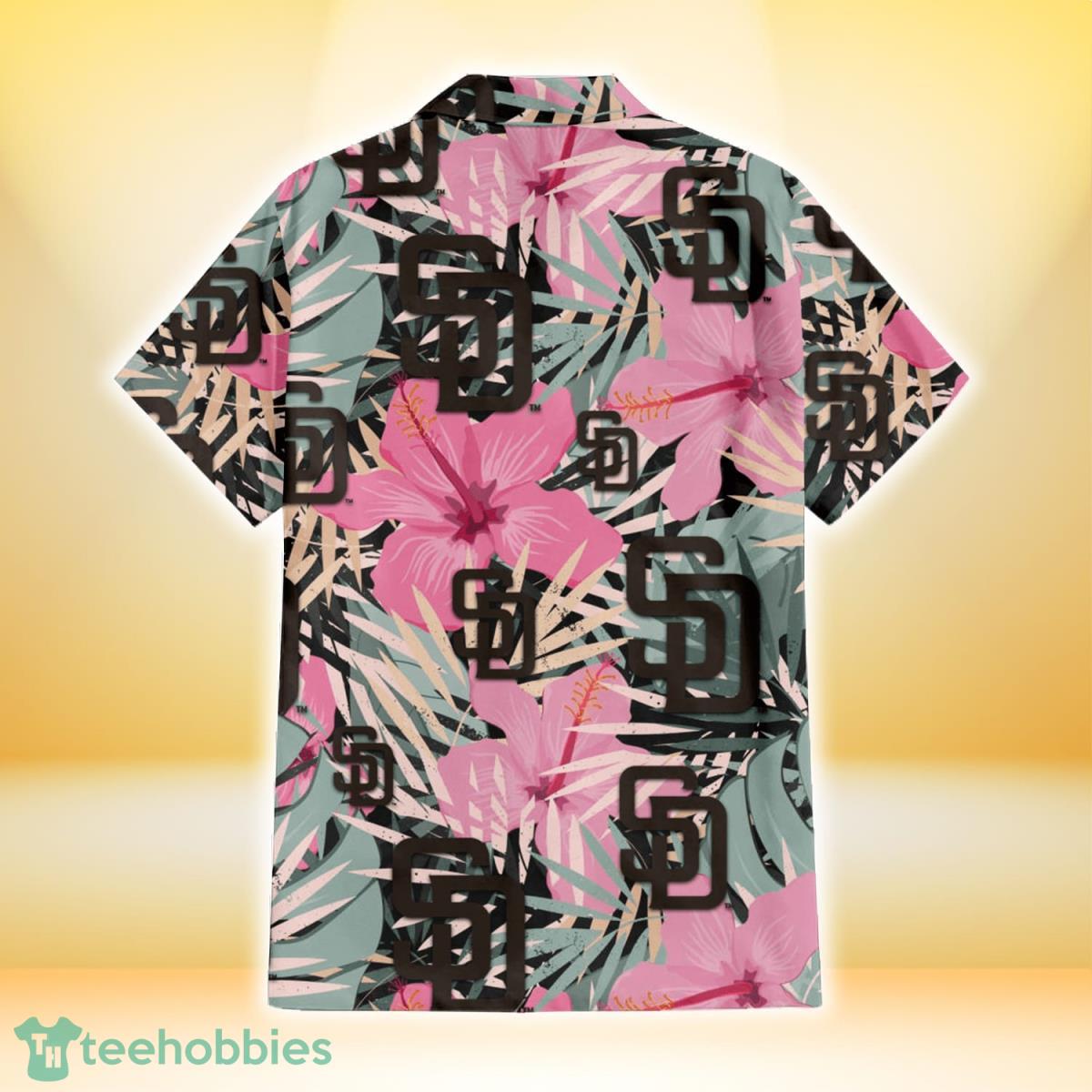 San Diego Padres Tropical Pattern Pink Hawaiian Shirt