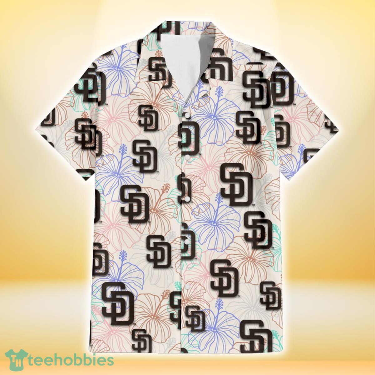 San Diego Padres Handprint All Over Print 3D Combo Hollow Tank Top