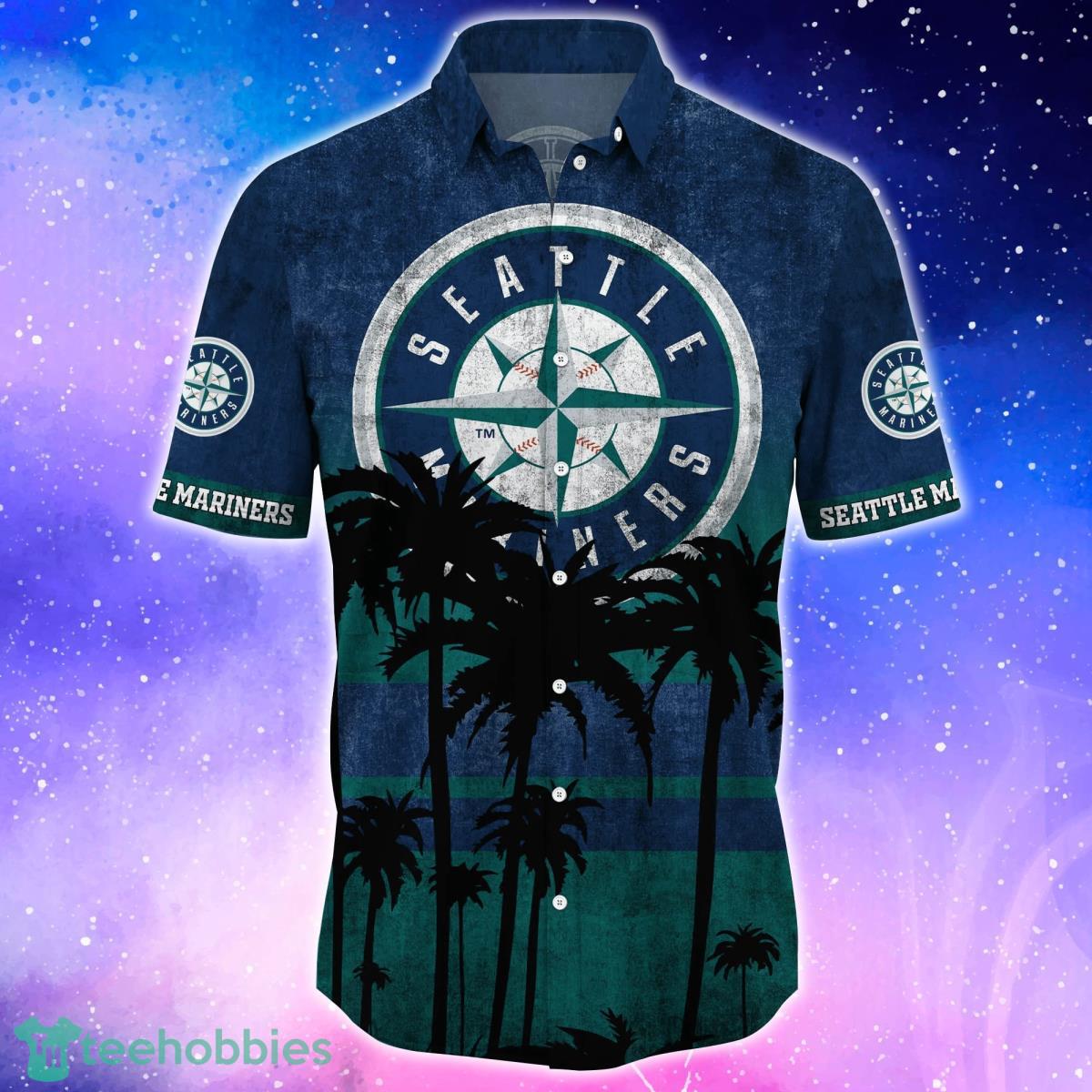 Seattle Mariners Team Major League Baseball Hibiscus Pattern Hawaiian Shirt