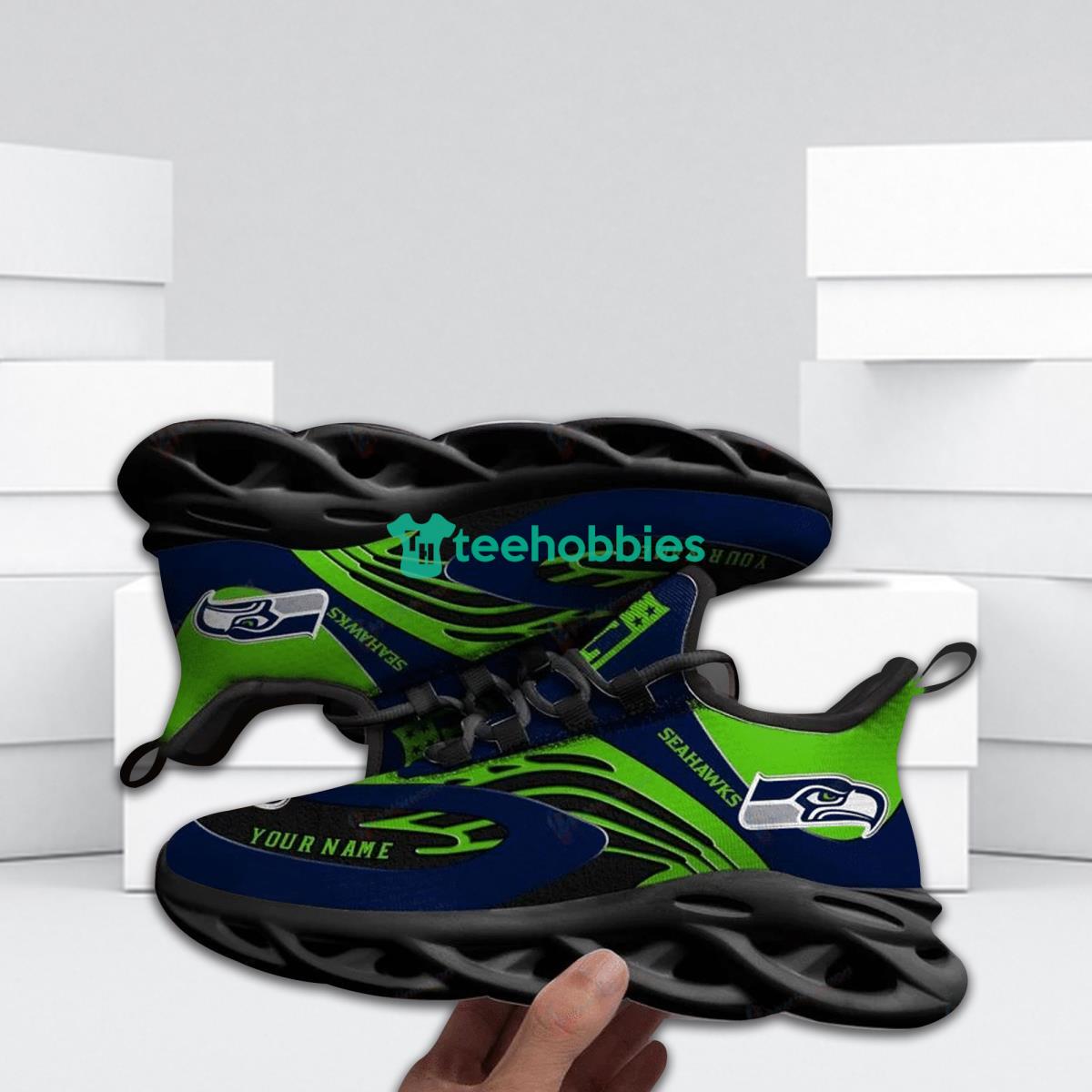 Seattle Seahawks Football Team Max Soul Shoes New Model Sneakers For Fans Product Photo 2