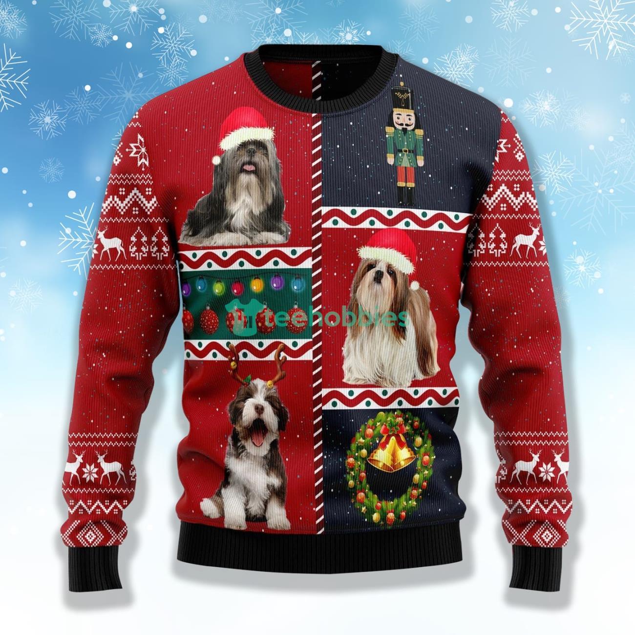 Shih tzu 2025 christmas sweater