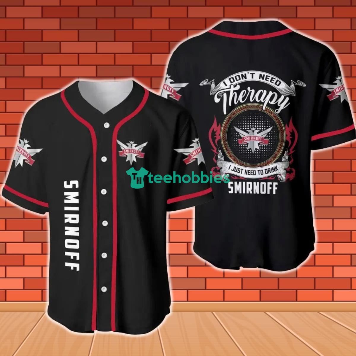 Smirnoff Vodka Therapy Baseball Jersey Product Photo 1