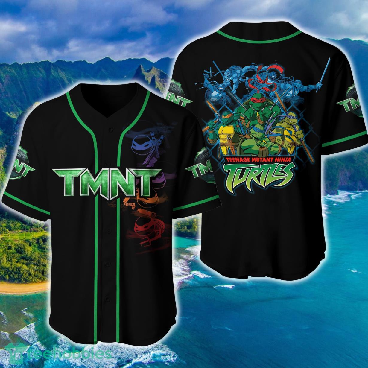 Ninja Turtles Leo Teenage Mutant Baseball Jersey Shirt Custom