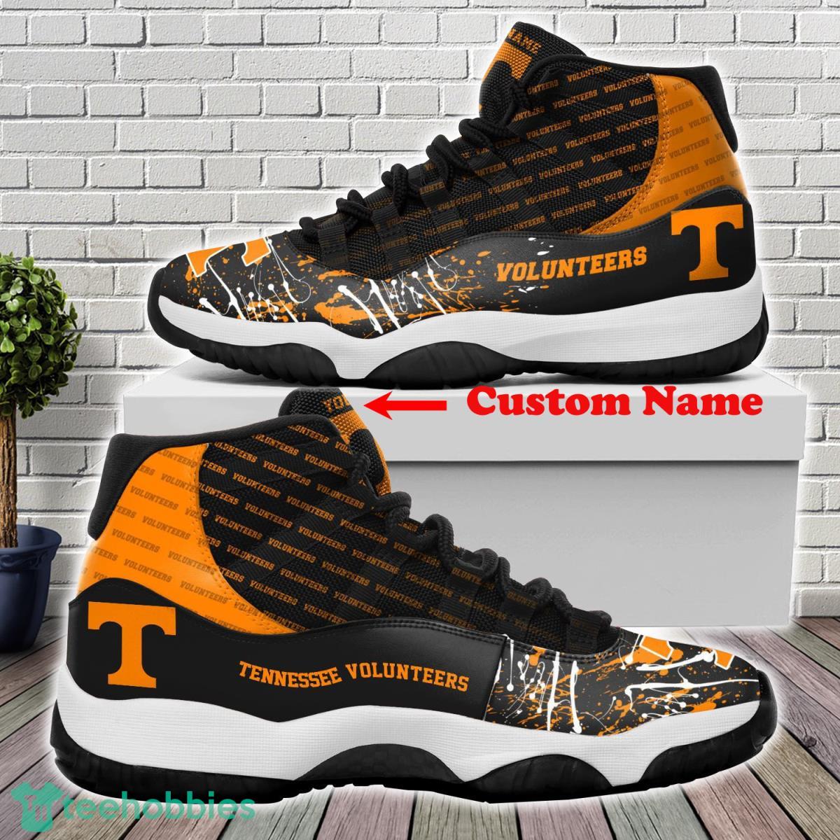 Tennessee Volunteers Custom Name Air Jordan 11 Sneakers For Fans Product Photo 1