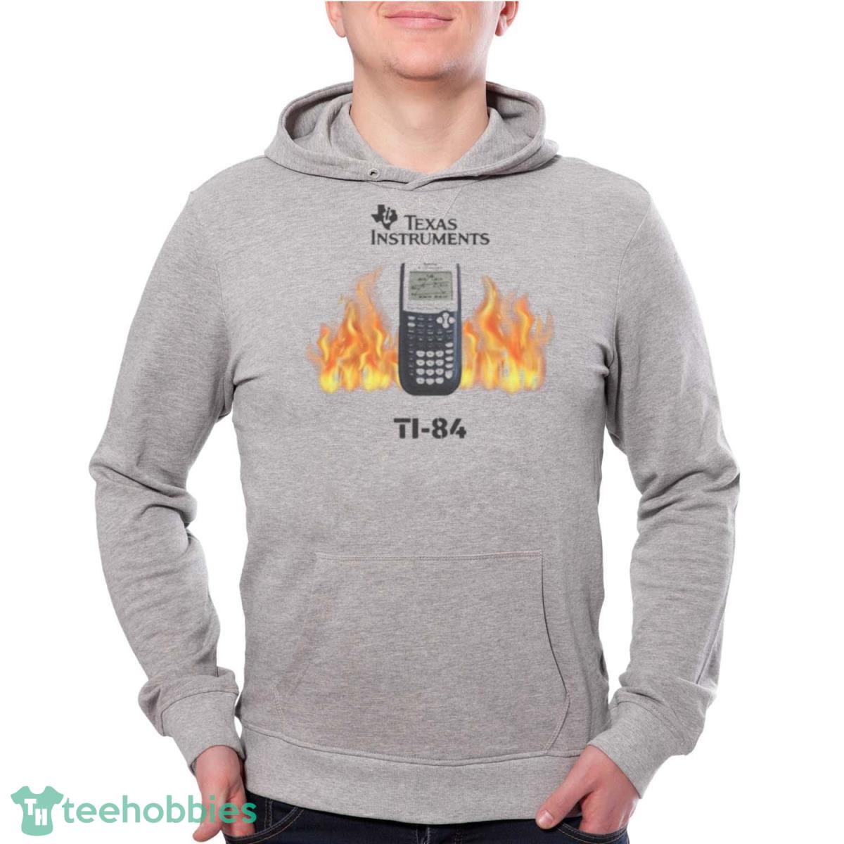 Texas Instruments Ti 84 Fire Shirt - Grey Unisex Hoodie