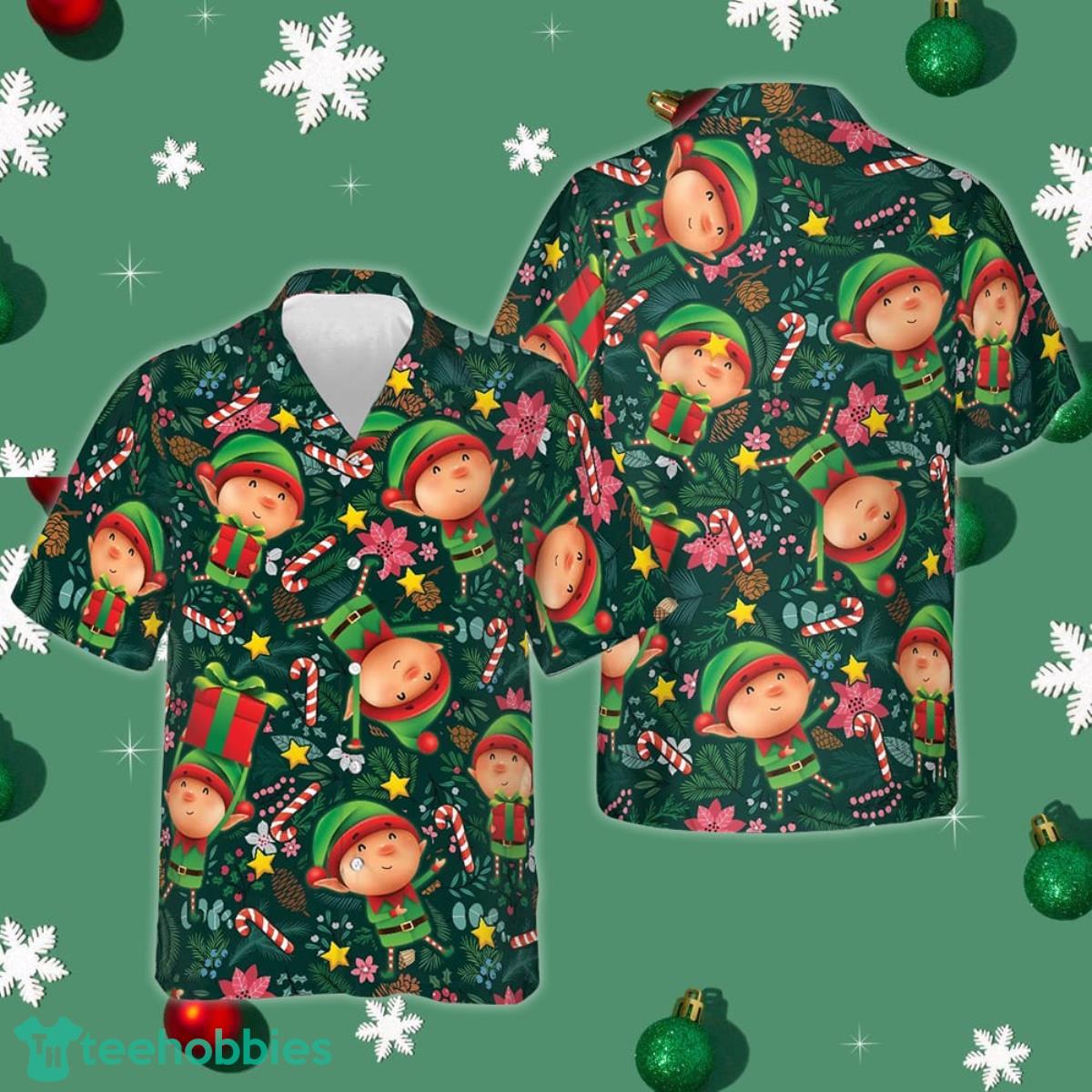 elf on the shelf hawaiian shirt