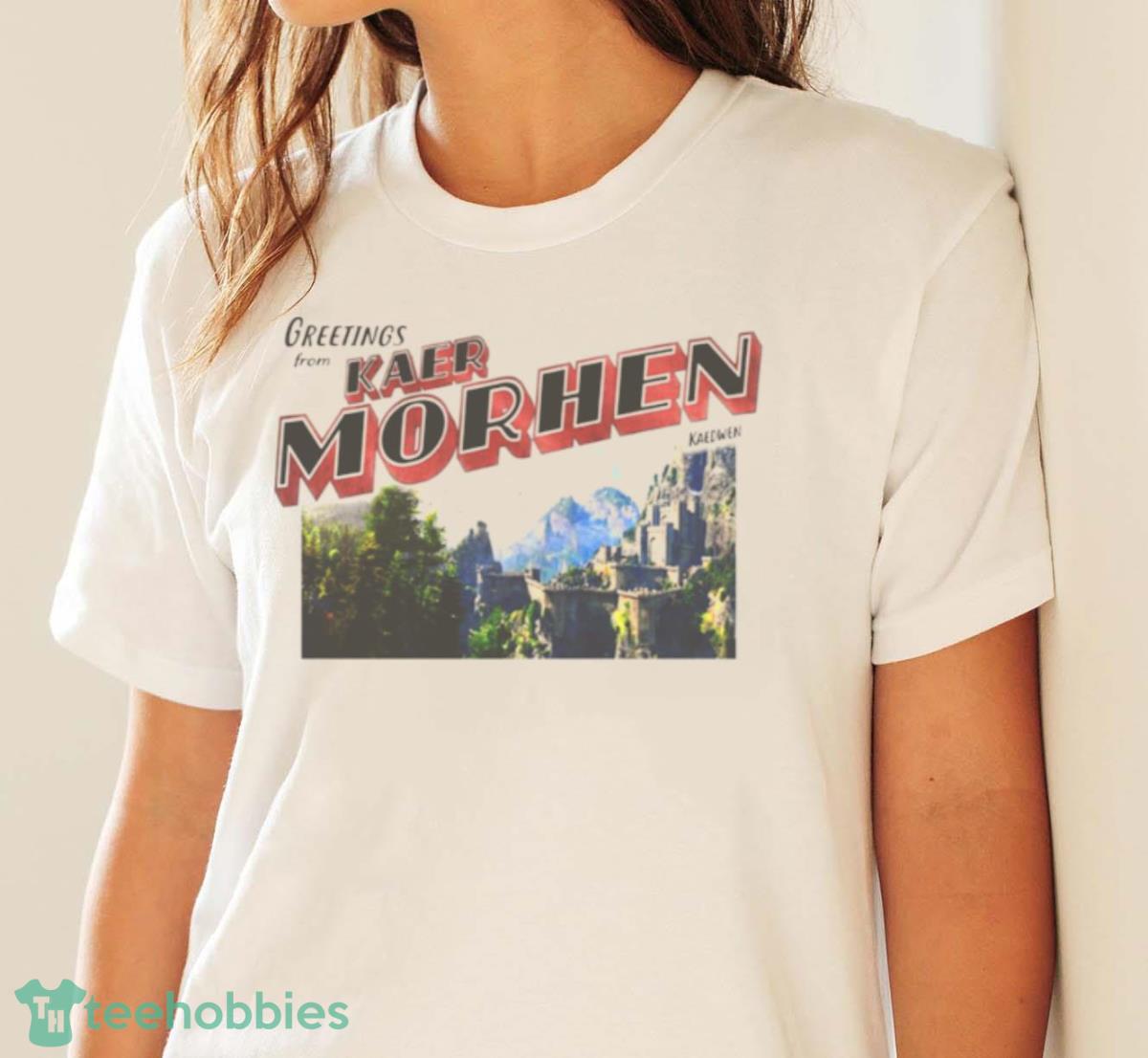 The Witcher Inspired Greetings From Kaer Morhen’ Shirt - White Ladies T-Shirt