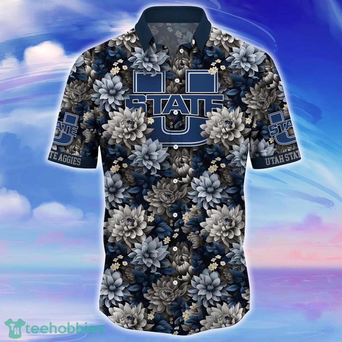 Utah State Aggies Trending Hawaiian Shirt Great Gift For Fans image Utah State Aggies Trending Hawaiian Shirt Great Gift For Fans Product Photo 2