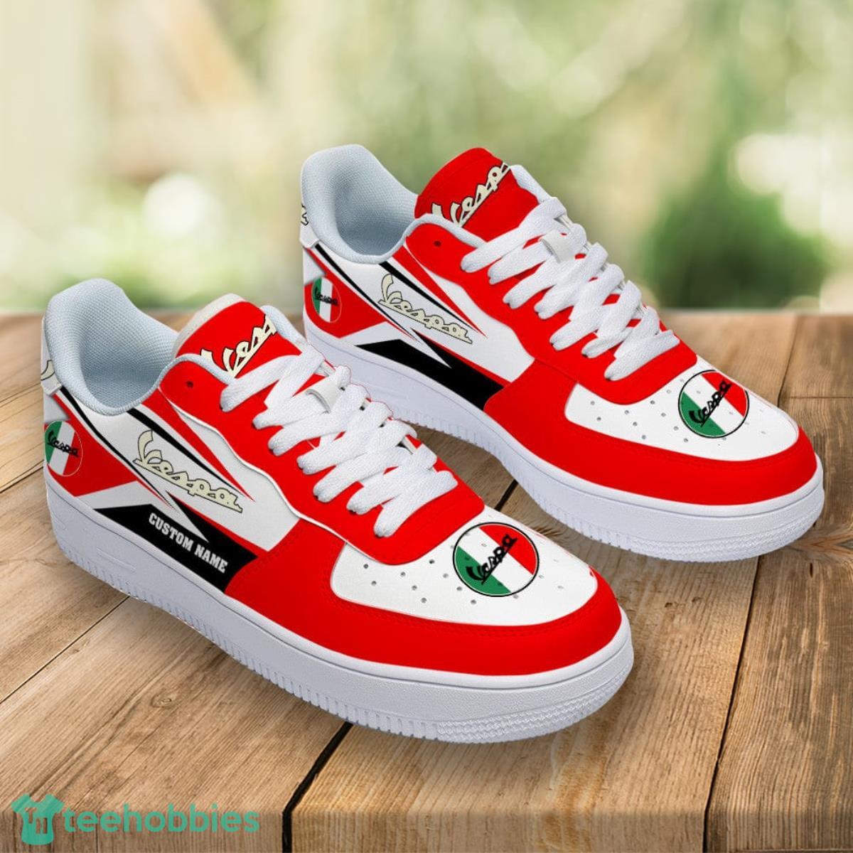 Vespa Custom Name Air Force Shoes Sport Sneakers For Men Women Product Photo 2