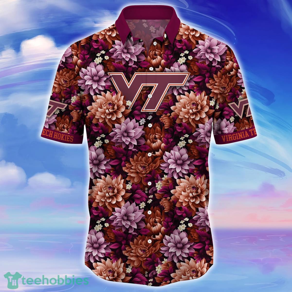 Virginia Tech Hokies Trending Hawaiian Shirt Great Gift For Fans Product Photo 2