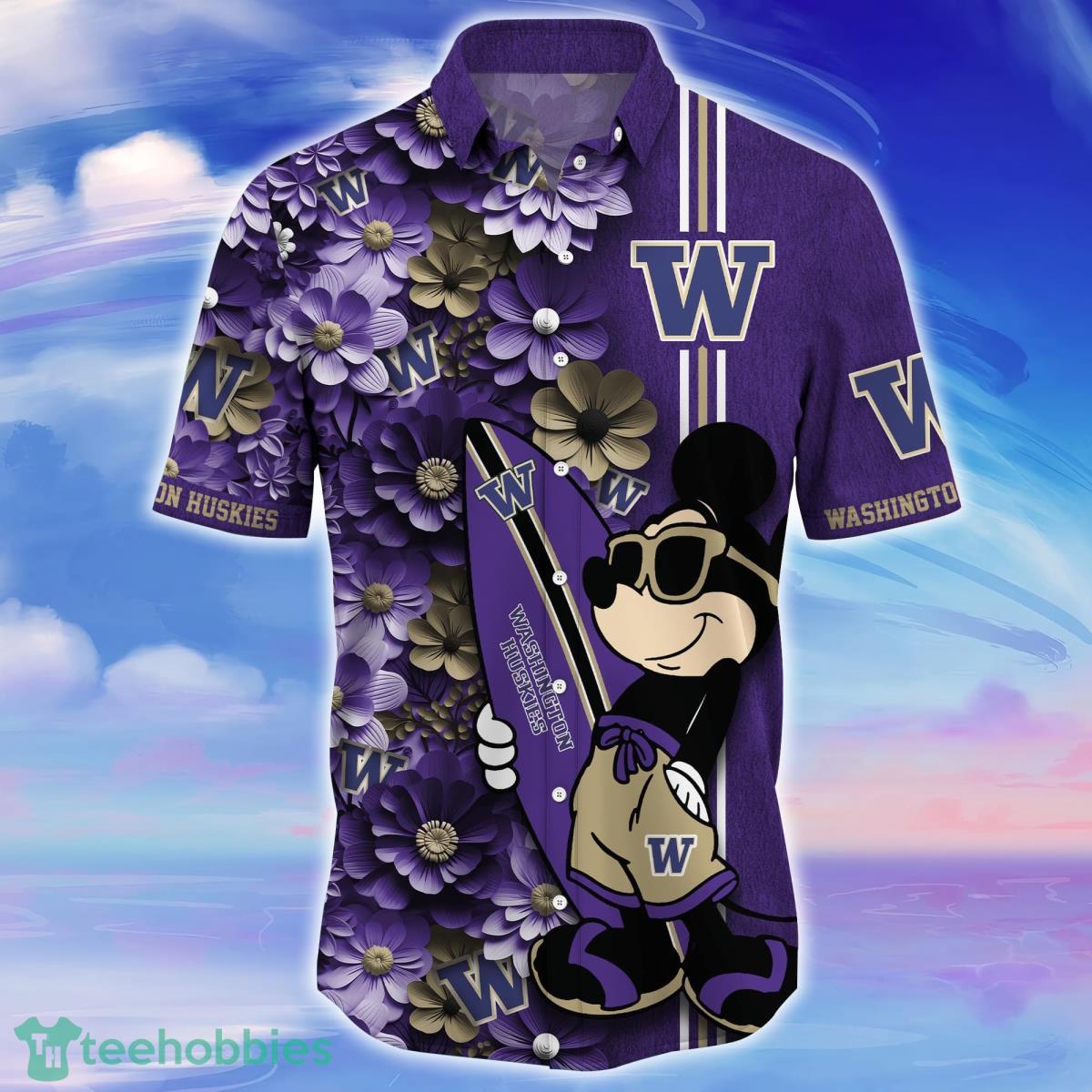 Washington Huskies Trending Hawaiian Shirt Best Gift For Fans Product Photo 2