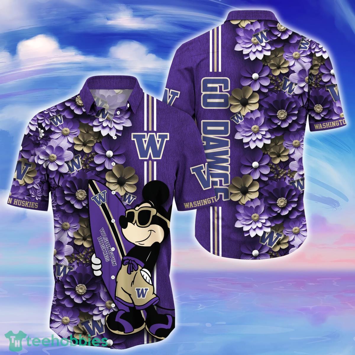 Washington Huskies Trending Hawaiian Shirt Best Gift For Fans Product Photo 1