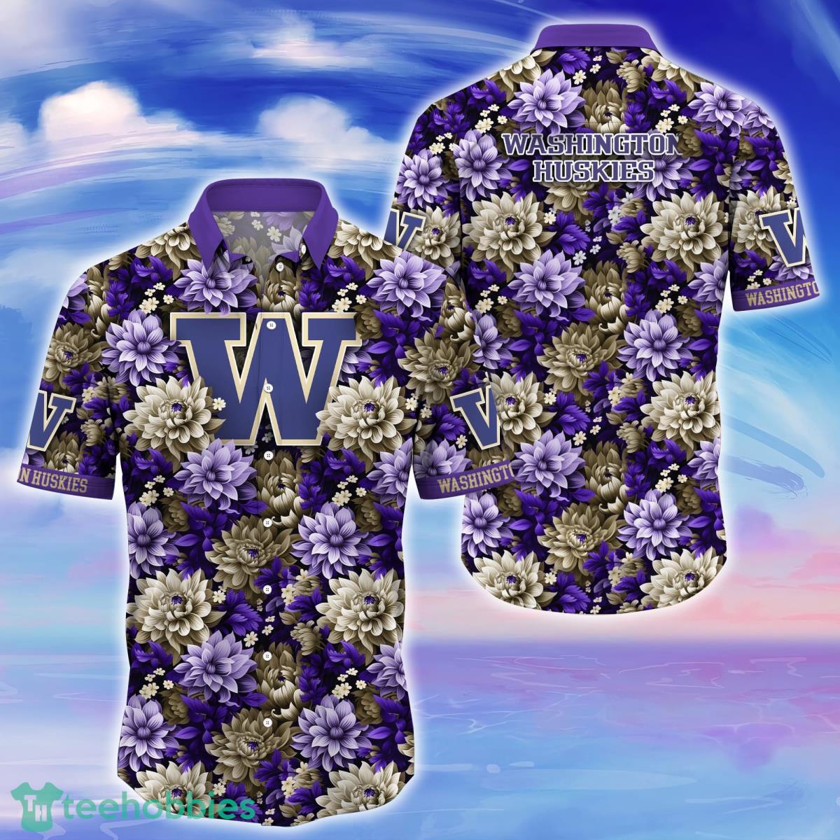 Washington Huskies Trending Hawaiian Shirt Great Gift For Fans Product Photo 1