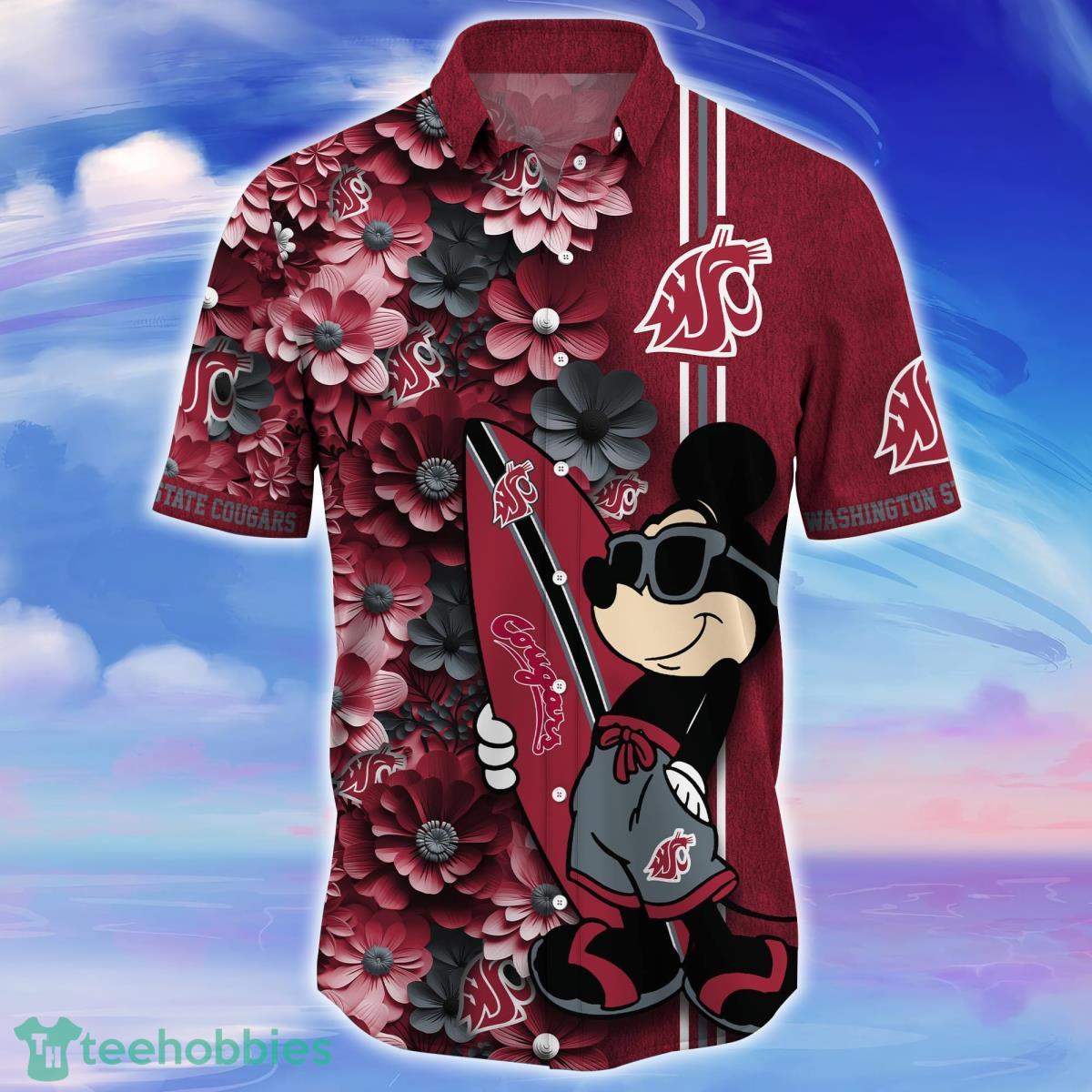 Washington State Cougars Trending Hawaiian Shirt Best Gift For Fans Product Photo 2