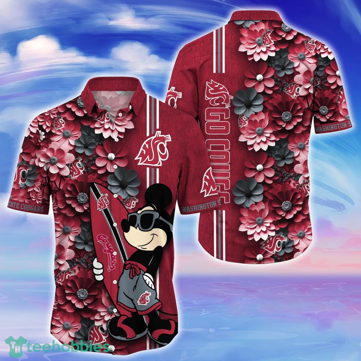 Washington State Cougars Trending Hawaiian Shirt Best Gift For Fans Product Photo 1