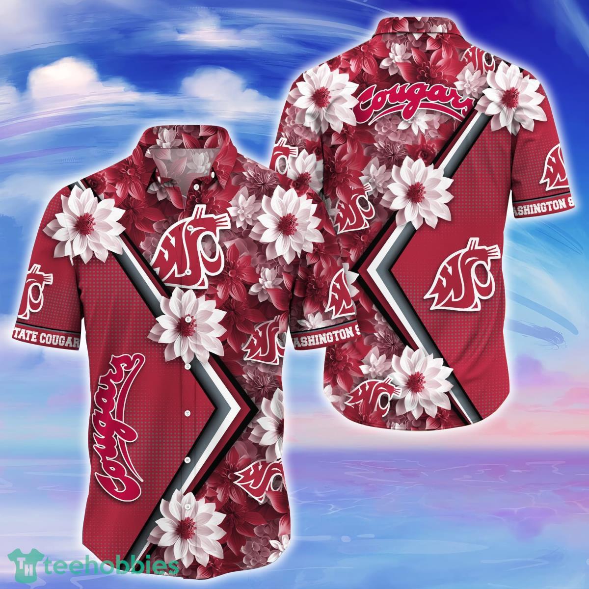 Washington State Cougars Trending Hawaiian Shirt Gift For Fans Product Photo 1