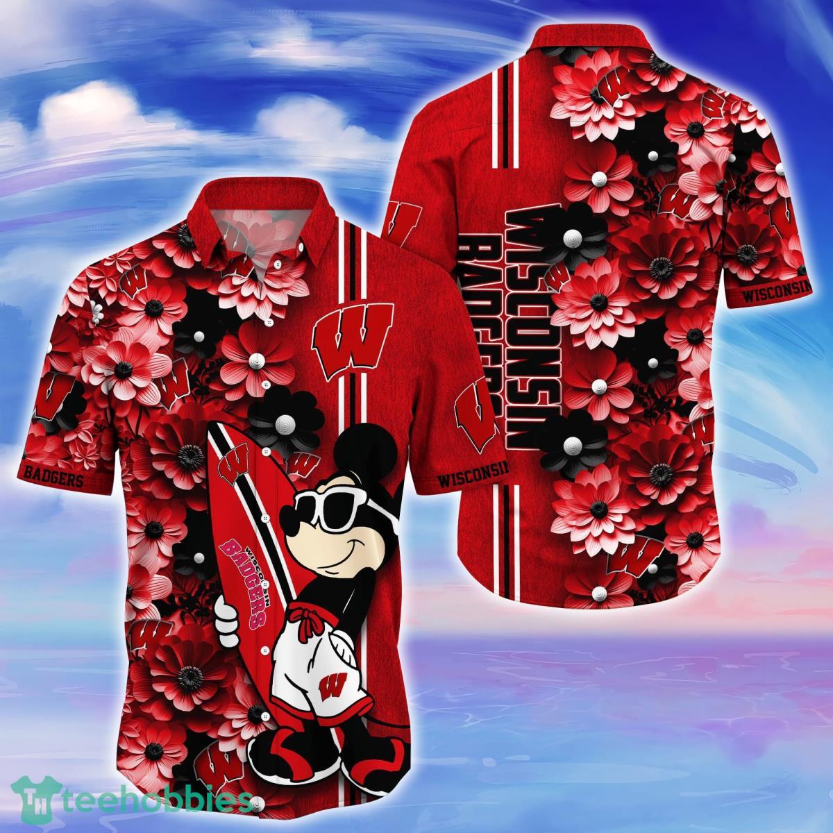 Wisconsin Badgers Trending Hawaiian Shirt Best Gift For Fans Product Photo 1