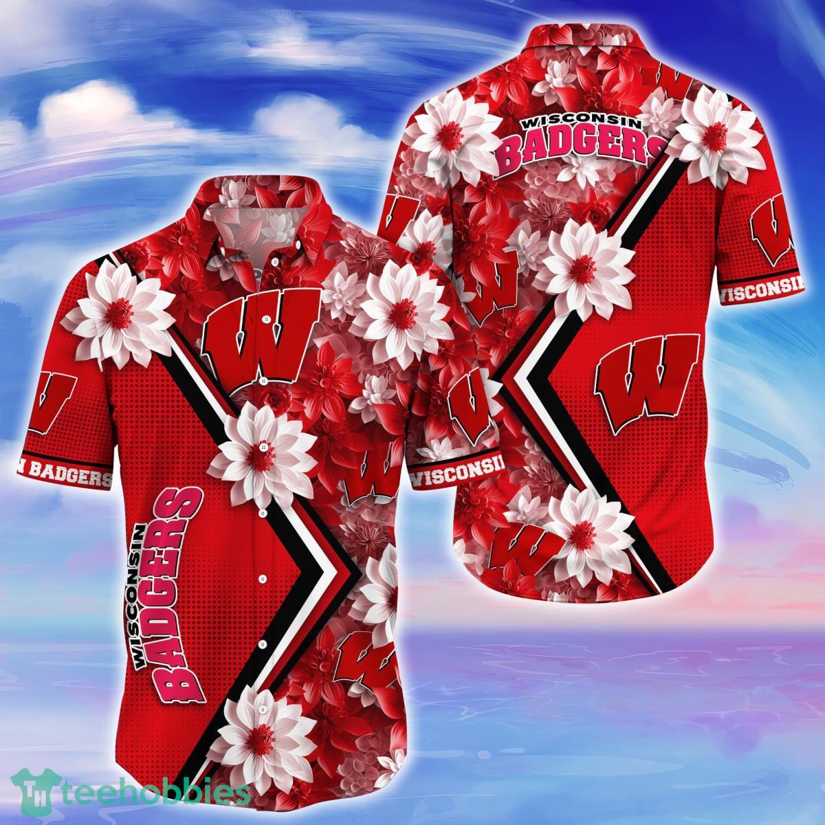 Wisconsin Badgers Trending Hawaiian Shirt Gift For Fans Product Photo 1