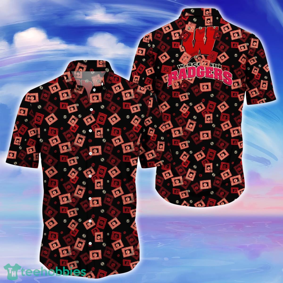 Wisconsin Badgers Trending Hawaiian Shirt Gift For Men Women Fans Product Photo 1