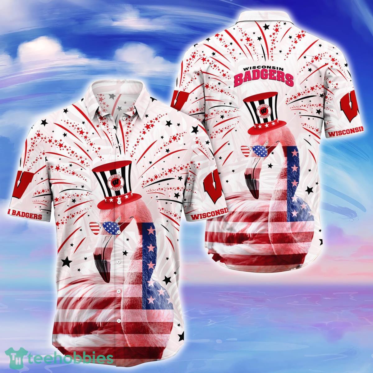 Wisconsin Badgers Trending Hawaiian Shirt Gift For Men Women Product Photo 1